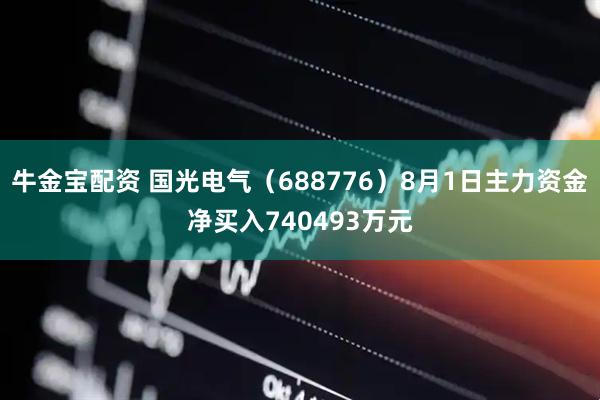 牛金宝配资 国光电气(688776)8月1日主力资金净买入740493万元