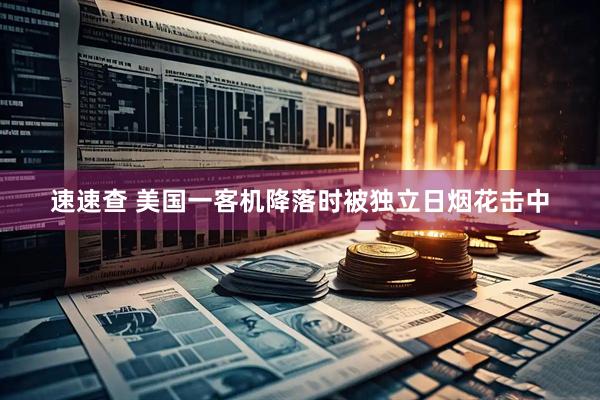 速速查 美国一客机降落时被独立日烟花击中